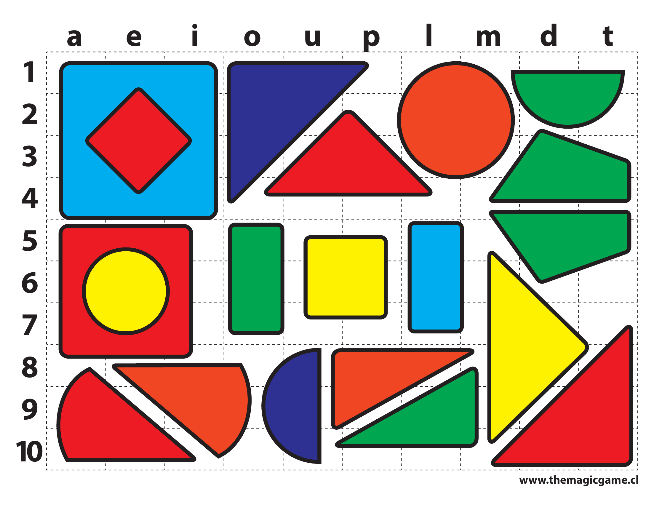 Tablero The Magic Game en color